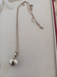 silver chain and pendant