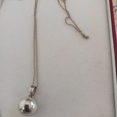 silver chain and pendant
