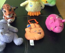 Soft toys one euro each