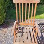Teak garden extending table and 6 reclining chairs Image 5