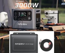 3kw AFERIY Power Station + 580w car charger