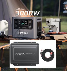 3kw AFERIY Power Station + 580w car charger