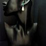 Vintage Style Emerald Stone Pearl Silver Earrings Image 5