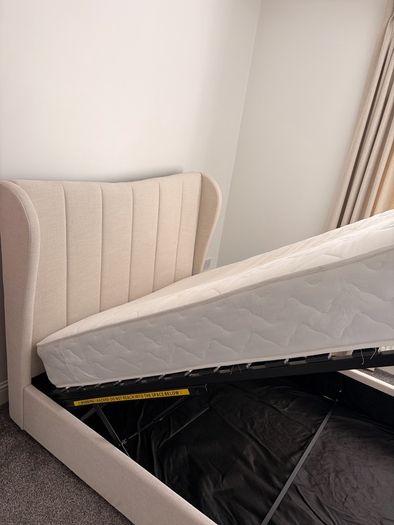 NEXT Double Ottoman Storage Bed + Orthopaedic Mattress