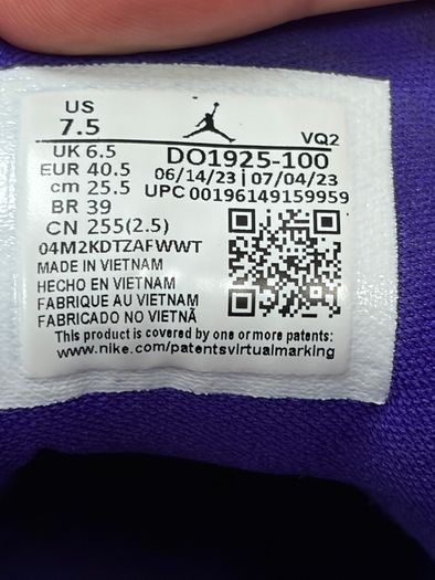 Nike Air Jordan Jumpman Trey Concord UK6.5