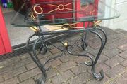 coffee table iron with glass top