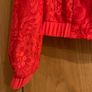 Preen ladies designed red bomber lace jacket Image 5