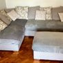 Corner Sofa | Footstool | Pillow Back Image 3