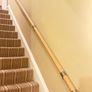3.6m Solid Oak Staircase Handrail Brushed Metal Fittings Image 7