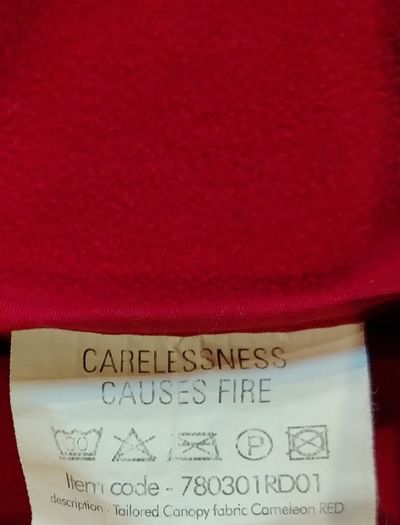 Bugaboo Cameleon Tailored Fleece Fabric Hood Canopy [Red]