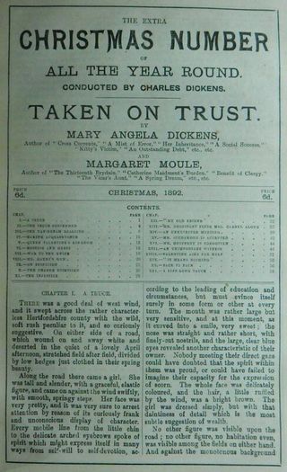 Charles Dickens. All The Year Round. Rare Error. 1862 onwards.