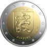 Latvia 2 Euro Commemorative Coin 2017- Kurzeme. Coincard. BU Image 3