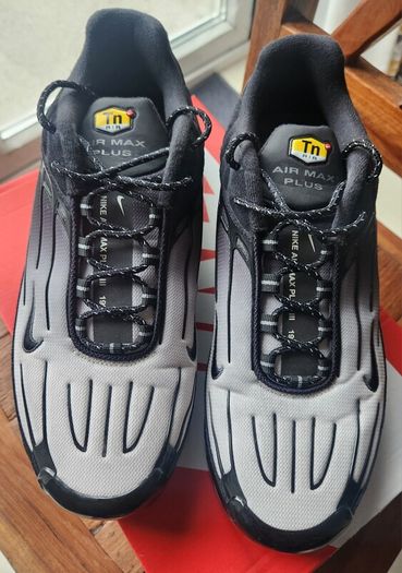 Nike Air Max Plus III - Men's / Women's Rubber Shoes - Black / Smoke Grey - Size EUR 47 / UK 11.5