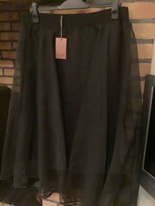 New Black Organza Skirt