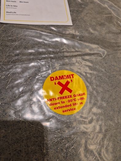 Dammit 'X' Emergency Drain Mat (Anti-Freeze Grade) NEW