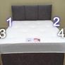 New Stylish Double 4ft, 4ft6, King 5ft And 6ft Superking Sizes Divan Beds Instock. Drawers And Optional Tufted Mattresses Available. Free Delivery Image 2