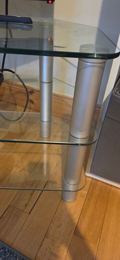 glass tv table