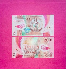 Vanuatu  200 Vatu  2014.. ( UNCIRCULATED ) Pick 14a. Polymer / Plastic .