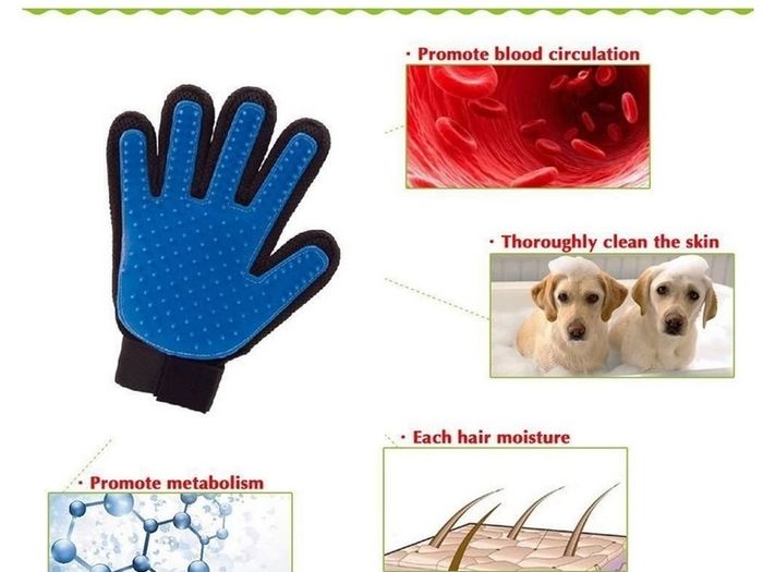Pet Grooming Glove and Massager / Dog Brush Glove / Cat Brush Glove