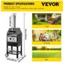 Outdoor Pizza Oven, 12" Wood Fire Oven, 2-Layer Pizza Oven Wood Fired, Wood Burning Outdoor Pizza Oven w/ 2 Removable Wheels, Wood Fired Pizza Maker Ovens (FREE SHIPPING) Image 8