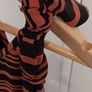 Black/Coral Stripe Dress Image 4
