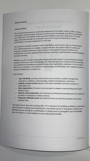 EMT/Paramedic MCQ book
