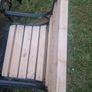 cast irom garden set - bench - table - chairs. Image 3