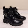 Kids Black Boots Image 4