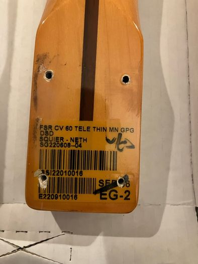 fender squier cv thin line telecaster neck