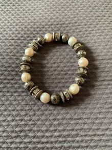 Silver Pearl Bracelet