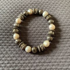 Silver Pearl Bracelet