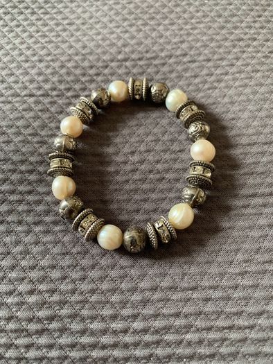 Silver Pearl Bracelet