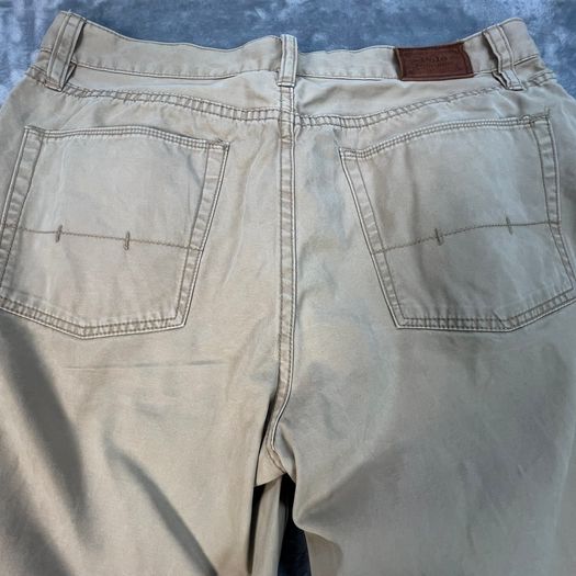 Polo Ralph Lauren Mens Trousers Chinos W36 L34 Beige Cotton Casual Zip