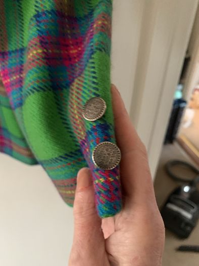 vintage check blazer
