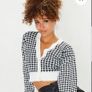Pretty Little Thing Women's Black and White Cardigan Image 5