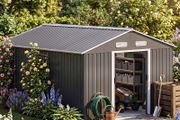 XL Metal Shed Tool Shed, Galvanised Metal