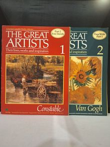 SALE!  THE GREAT ARTISTS Constable, Van Gogh - Their lives, works and inspiration Vol 1 and 2