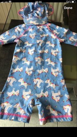 Girls two piece swimming suit 9/12 mths