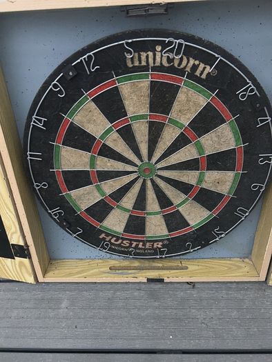 dartboard with accessories