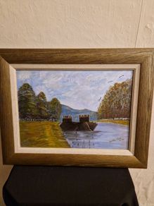 Signed oil painting Gertie Cox