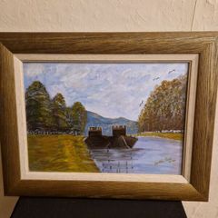 Signed oil painting Gertie Cox