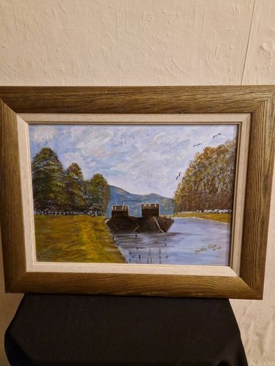 Signed oil painting Gertie Cox