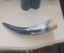 viking drinking horn handmade at the hill of uisneach summer solstice festival