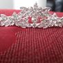 Bride's Designer Crystal Head piece Necklace and Earrings Image 6