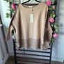 jumper bnwt one size beige & brown oversized poncho style jumper exquiss's brand Image 4