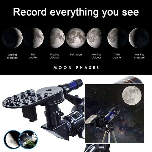 70mm Portable Astronomical Travel Refractor Telescope