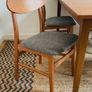 Vintage Mid Century Teak Extending Dining Table & 4 Chairs Image 4