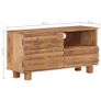 TV Cabinet 90x30x45 cm Solid Mango Wood Image 7