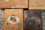 Four Old Cigar Boxes.