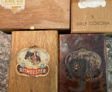 Four Old Cigar Boxes.